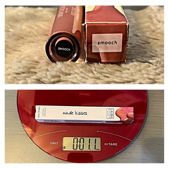 NIB LAURA GELLER NUDE KISSES LIP HUGGING LIP GLOSS in SMOOCH - Pale Rosey Pink - Picture 6 of 8